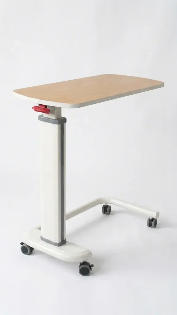 Height-adjustable Overbed Table