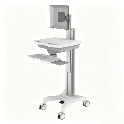 [TR700] Computer on Wheels - IT Cart Monitor Screen, non-powdered